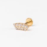 Piercing Vibe Titanio Baño de Oro 18k