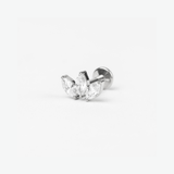 Piercing Small Triple Marquise Titanio