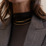Collar Lara Waterproof en Oro 18k – 40/44 + 5 cm