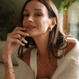 Collar Rope Waterproof en Oro 18k – 45 cm