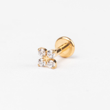 Piercing Riot Titanio Baño de Oro 18k