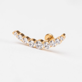 Piercing Eclipse Titanio con Baño de Oro 18k