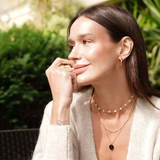 Collar Inicial Double Waterproof en Oro 18k – 36+7.5 cm