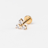 Piercing Sync Titanio Baño de Oro 18k