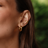 Argollas Kabul Bold Waterproof en Oro 18k – 20 mm