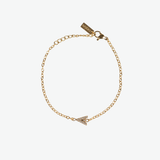 Pulsera Inicial Shine Waterproof en Oro 18k