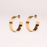 Argollas Verona Waterproof en Oro 18k – 30 mm