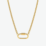 Cadena Chunky Cable Oval Waterproof en Oro de 18k