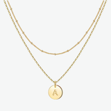 Collar Inicial Double Waterproof en Oro 18k – 36+7.5 cm