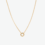 Collar Medium Rolo Charm en Oro 18k (50 cm)