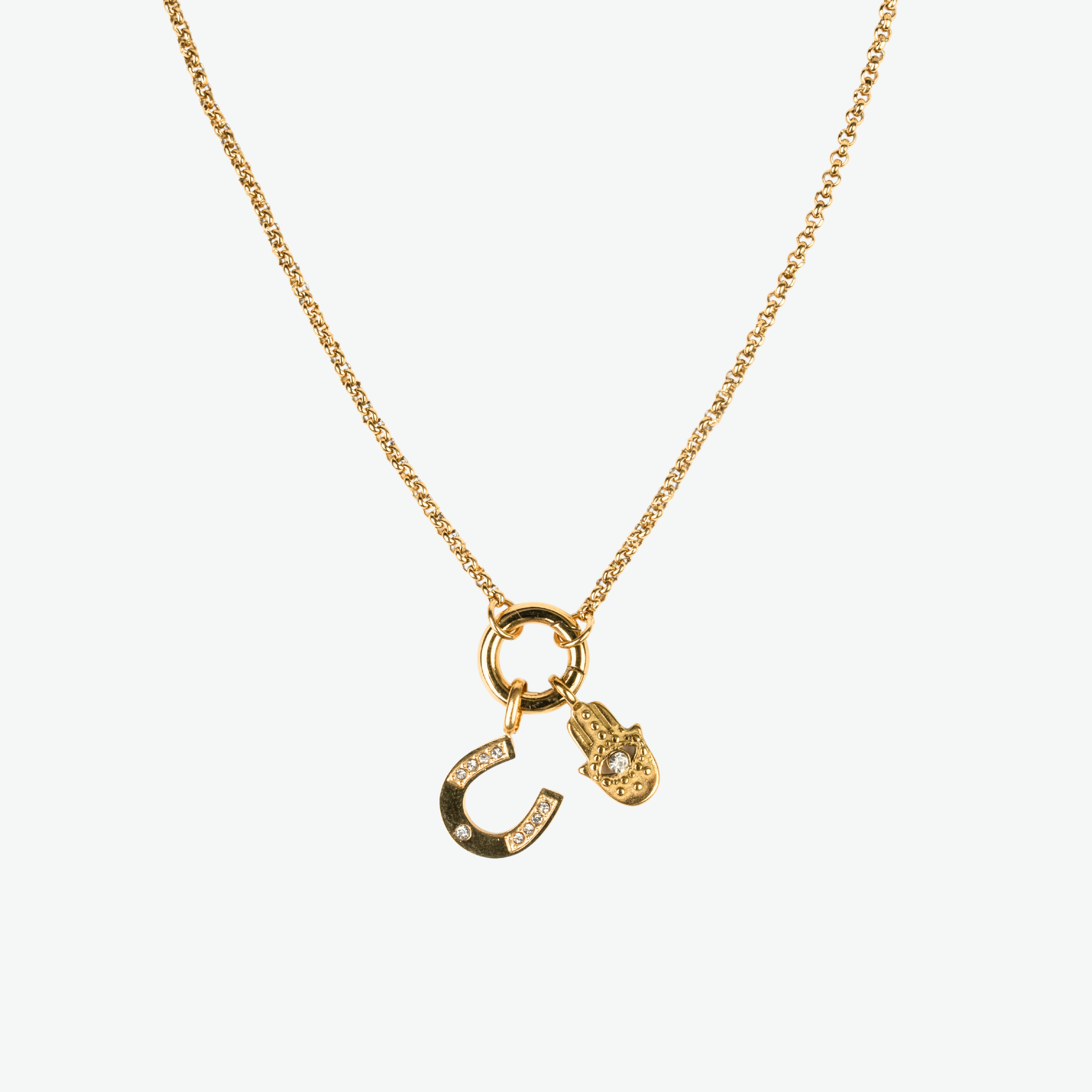 Cadena Medium Rolo Charm Waterproof en Oro 18k