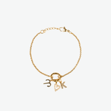 Pulsera Medium Rolo Charm Waterproof en Oro 18k