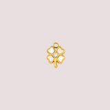 Charm Trébol Nacarado Waterproof en Oro 18k