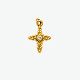 Charm Cruz Vintage Waterproof en Oro 18k
