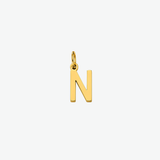Colgante/Charm Inicial Classic Waterproof en Oro de 18k