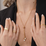 Collar Nova Pearl Waterproof en Oro de 18k