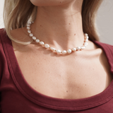 Collar Chunky Pearl Waterproof en Oro de 18k