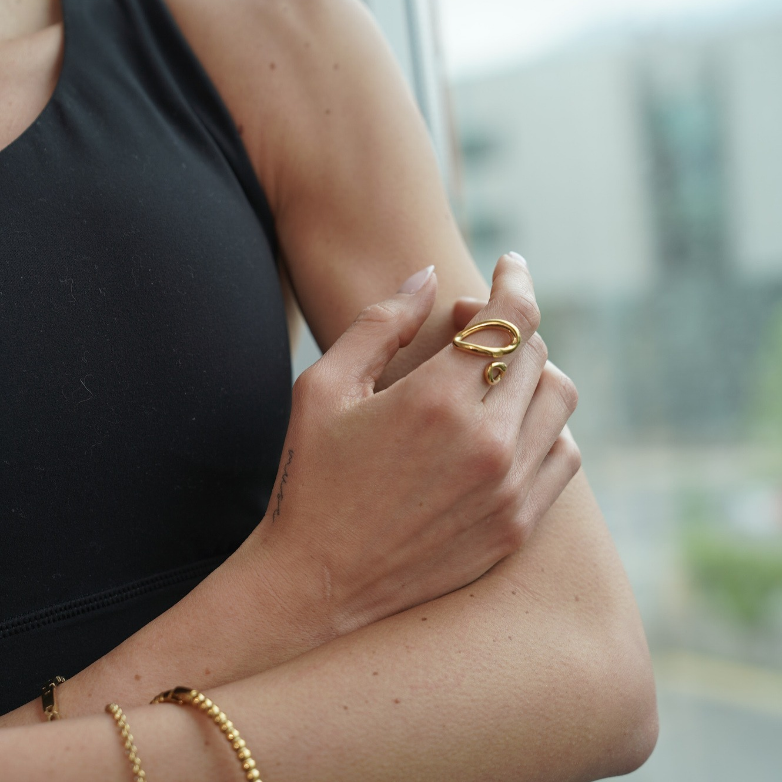 Anillo Alina Waterproof en Oro 18k