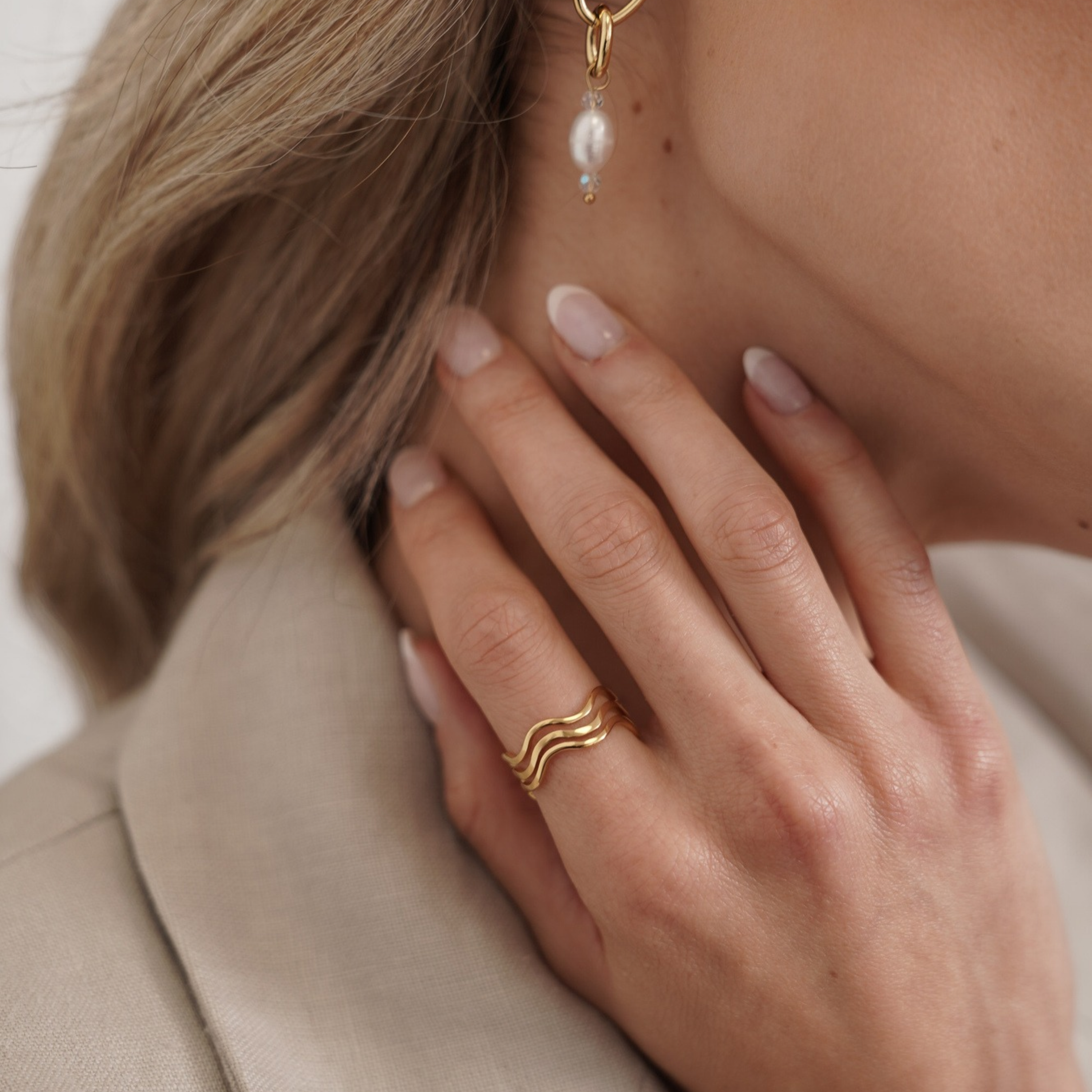 Anillo Tulum Waterproof en Oro 18k