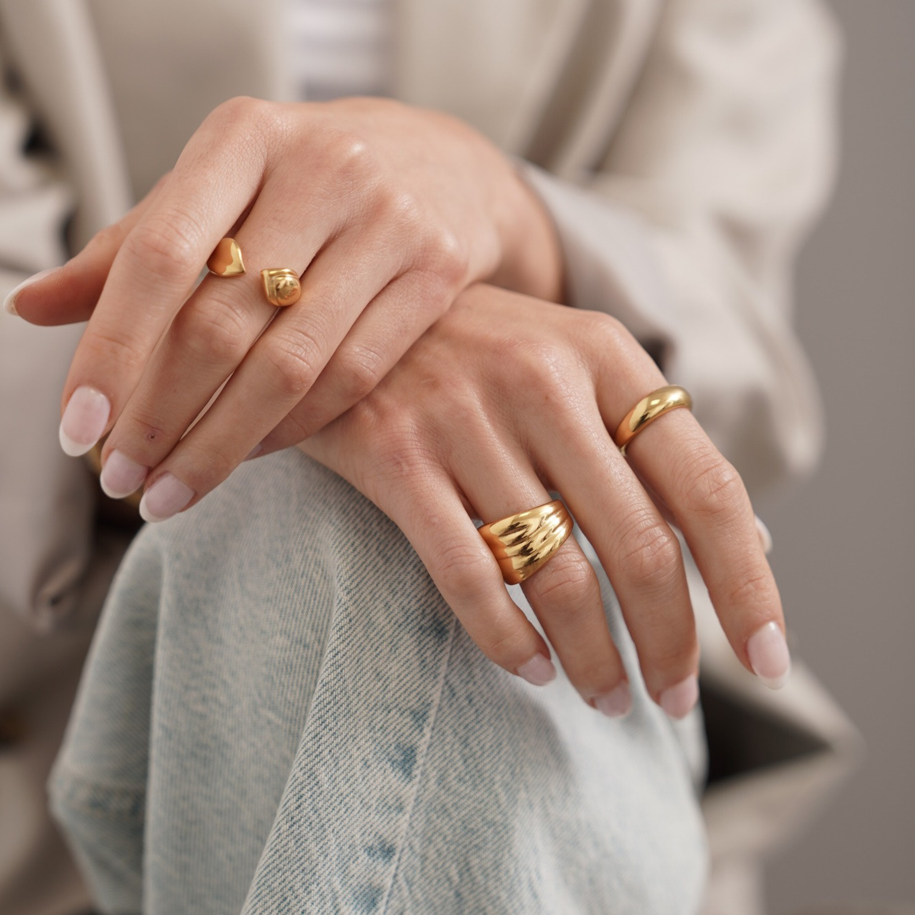Anillo Isadora Waterproof en Oro 18k
