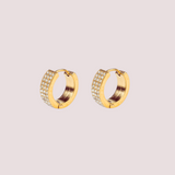 Argollas Amalia Waterproof en Oro 18k