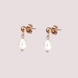 Aros Perla Isla Waterproof en Oro 18k