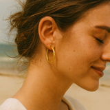 Argollas Marsella Waterproof en Oro de 18k