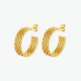 Argollas Tribeca Waterproof en Oro de 18k