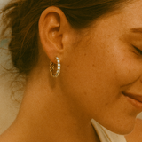 Argollas Sparkle Waterproof en Oro de 18k