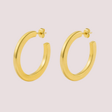 Argollas Mykonos Waterproof en Oro de 18k