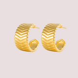 Argollas Brooklyn Waterproof en Oro de 18k