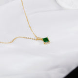 COLLAR AZRA PLATA 925 BAÑO DE ORO