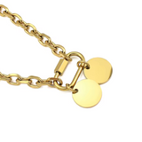 Cadena Round Rolo Waterproof en Oro de 18k