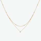 Collar Double Glow Waterproof en Oro de 18k