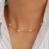 Collar Perla Maui Waterproof en Oro de 18k