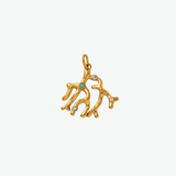 Charm Coral Waterproof en Oro de 18k
