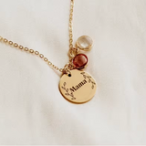 Charm/Colgante Medalla 20mm Waterproof en Oro de 18k