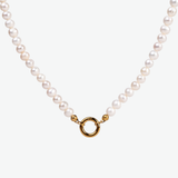 Collar Perla Charm Waterproof en Oro de 18k