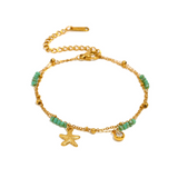 Tobillera Bora Bora Waterproof en Oro de 18k