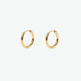 Argollas Aluna Waterproof en Oro de 18k