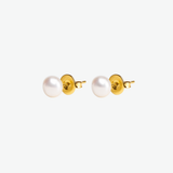 Aros Perla 6mm Waterproof en Oro de 18k