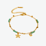 Tobillera Bora Bora Waterproof en Oro de 18k