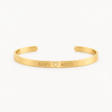 Pulsera Esclava Classic 4mm Waterproof Baño en oro 18k