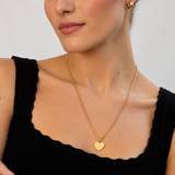 Charm/Collar Corazón Sleek Waterproof en Oro de 14k
