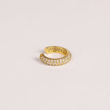 Ear Cuff Pavé Brillante Plata 925 Baño de Oro
