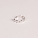 Ear Cuff Brilla Plata 925 Baño de Oro Blanco