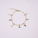Pulsera Classic Charm Plata 925 Baño de Oro