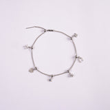 Pulsera Classic Charm Plata 925 Baño de Oro Blanco