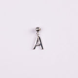 Charm Inicial Classic Plata 925 Baño de Oro Blanco