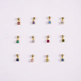 Charm Circonita de Nacimiento Classic Plata 925 Baño de Oro